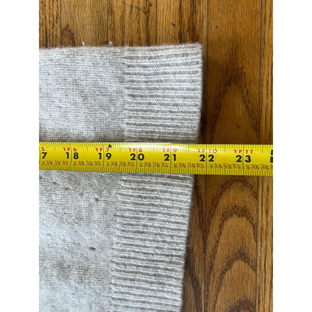 KINROSS Cashmere Beige Blue Stripe Pullover Sweater Top   Women's Size Small - Picture 7 of 10